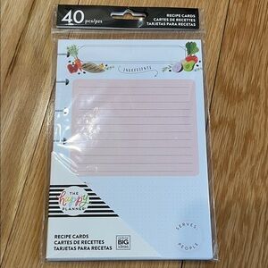The Happy Planner Pastel Recipe Cards